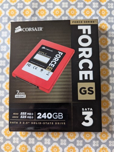 Corsair Force GS 240GB SATA 3 SSD – Brand New & Sealed – 2.5" Internal