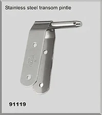 NAUTOS 91119 - LASER PART - STAINLESS STEEL TRANSOM PINTLE ( PAIR)