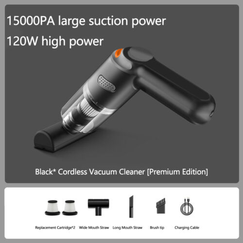 Electric Cordless Handheld 15000PA Suction Mini Vacuum Cleaner Car Home Cleaning - Picture 25 of 27