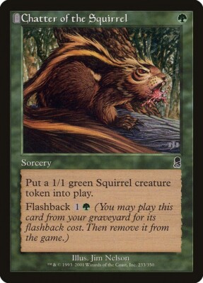 Chatter of the Squirrel *PLAYSET* 4x MtG Odyssey ODY SP/NM