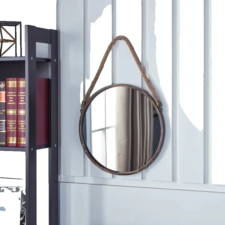 Espejos contemporáneos con marco de cuerda