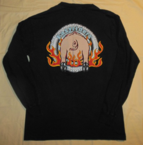 Rare Vtg 1994 Easy Riders Road Hog Biker Shirt Long Sleeve Motorcycle Mens M - Picture 4 of 7