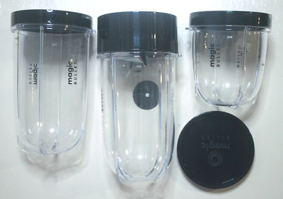 Magic Bullet Containers - Set Of 3 With Lids & 1 Blade Included. New in ...