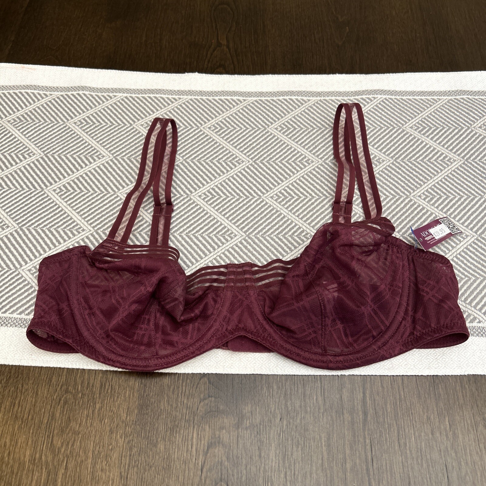 Adore Me Underwire Full Bra size 40B Purple