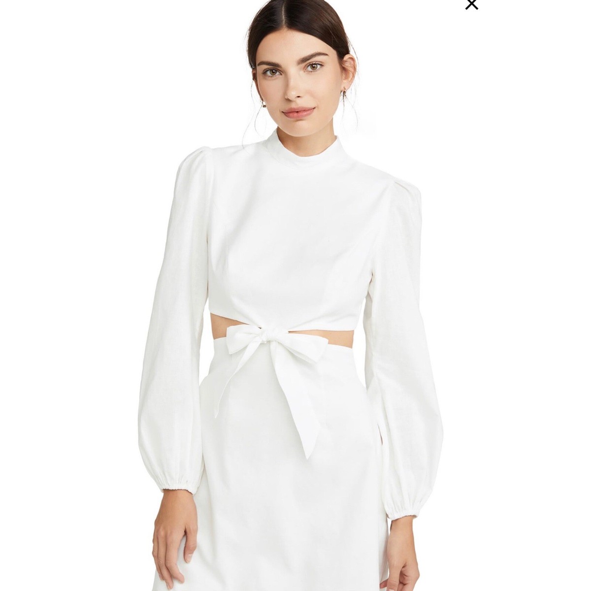 zimmermann zinnia bow cut out short dress Zimmermann - Zinnia Bow Cut Out Short Dress for Rent