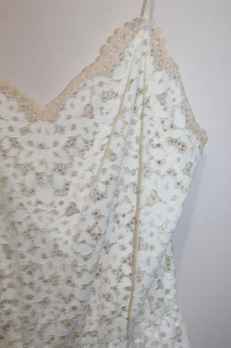 VICTORIA'S SECRET LINGERIE ROMPER EMBROIDERED FLORAL LACE WHITE SIZE M - Picture 2 of 4