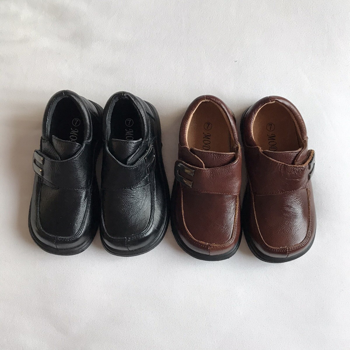 Toddler Boys Black/Brown High Quality Leather Shoes Size 5 6 7 8 Toddler Boys Black/Brown High Quality Leather Shoes Size 5 6 7 8