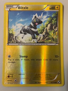 Pokemon Blitzle 41/114 Black & White Reverse Holo Card