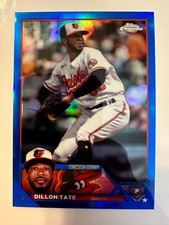 2023 Topps Chrome Update Dillon Tate Blue #/150 Base Refractor Orioles