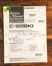 Pioneer C-90 Preamplificatore/Preamplificatore Manuale di Servizio *Originale*