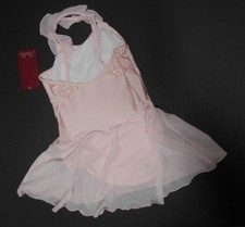 NWT Mirella Crill Cami attached skirt sequin butterfly bck detail Lt Pink 14C