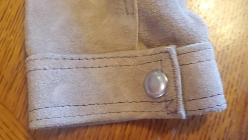 Vintage Boys Tan Suede Snap Button Jacket Western Farm Cosplay Prop A - Picture 19 of 20