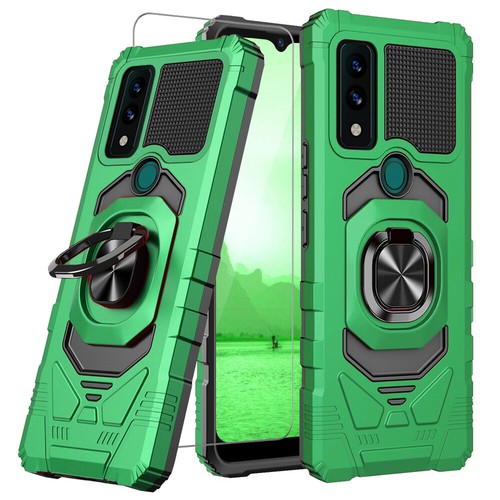 Funda de teléfono para AT&T Maestro 3 anillo de metal soporte magnético + vidrio templado - Imagen 23 de 32