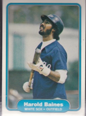 1982 FLEER BASEBALL HAROLD BAINES #336 WHITE SOX NMMT/MINT *57757