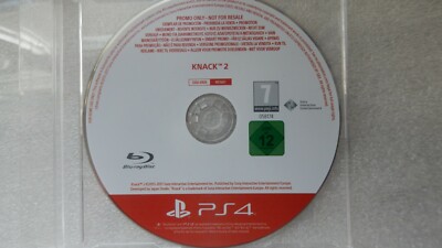 Knack 2 II PS4 PROMO Spiel selten PlayStation 4 Promotional Knack II (VOLLSPIEL)