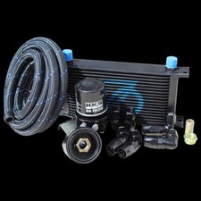 Kit de reubicación de enfriador de aceite de 19 filas para Nissan FAIRLADY 350Z VQ35DE + filtro HKS...