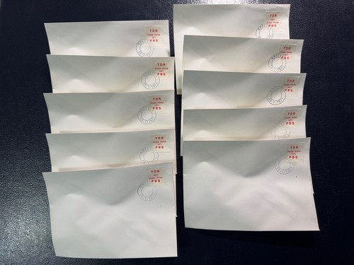 Rare Set Of 10 Unused Vintage 1971 Postal Strike Letter Envelopes Chelsea Stamp