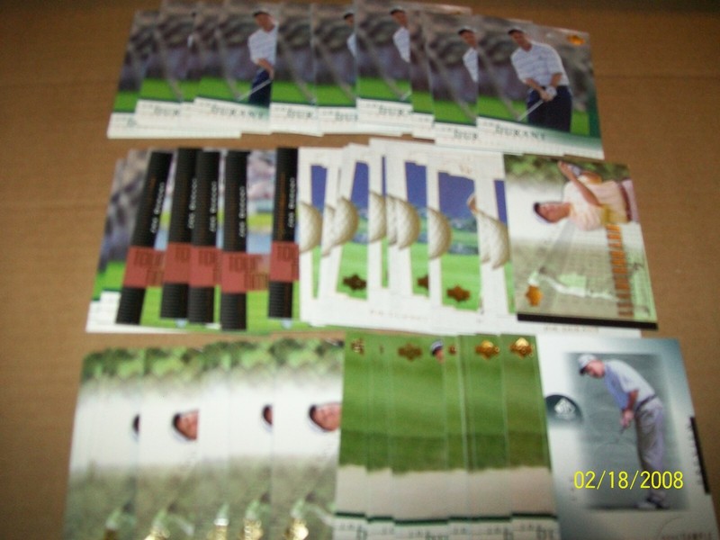 Joe Durant Golf Cards 68 Various Cards only $0.10 each