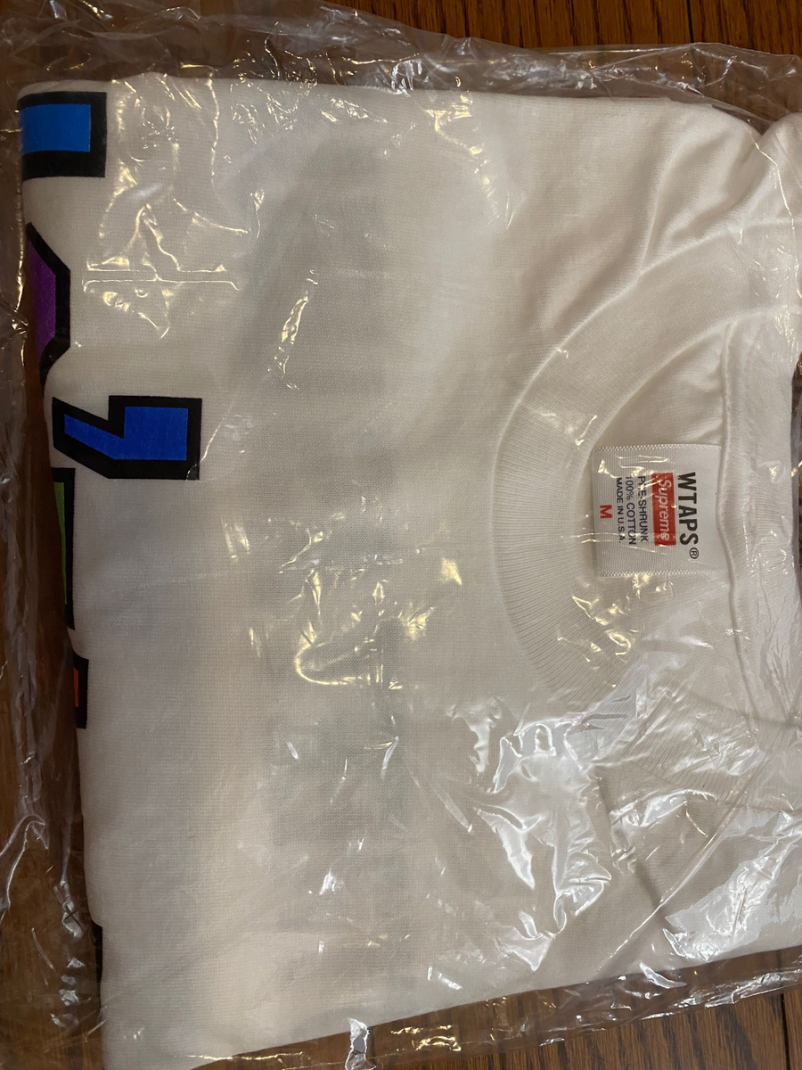 AUTH. NEW SUPREME/ WTAPS SIC'EM! TEE/ FW21 WEEK 15/ WHITE