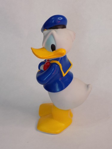 Disney DONALD DUCK 6" Angry Figure PVC Bath Toy Vintage 1985 VGC - Picture 2 of 5