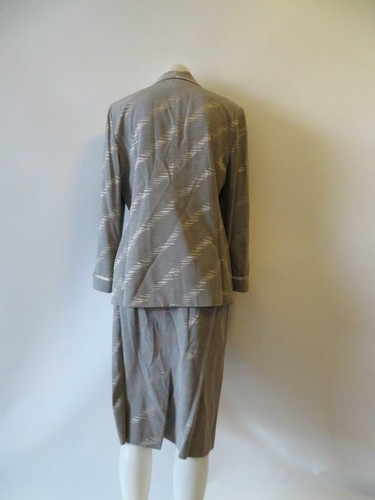 WOMENS ALBERT NIPON GRAY SKIRT SET SIZE 12* - Picture 3 of 12