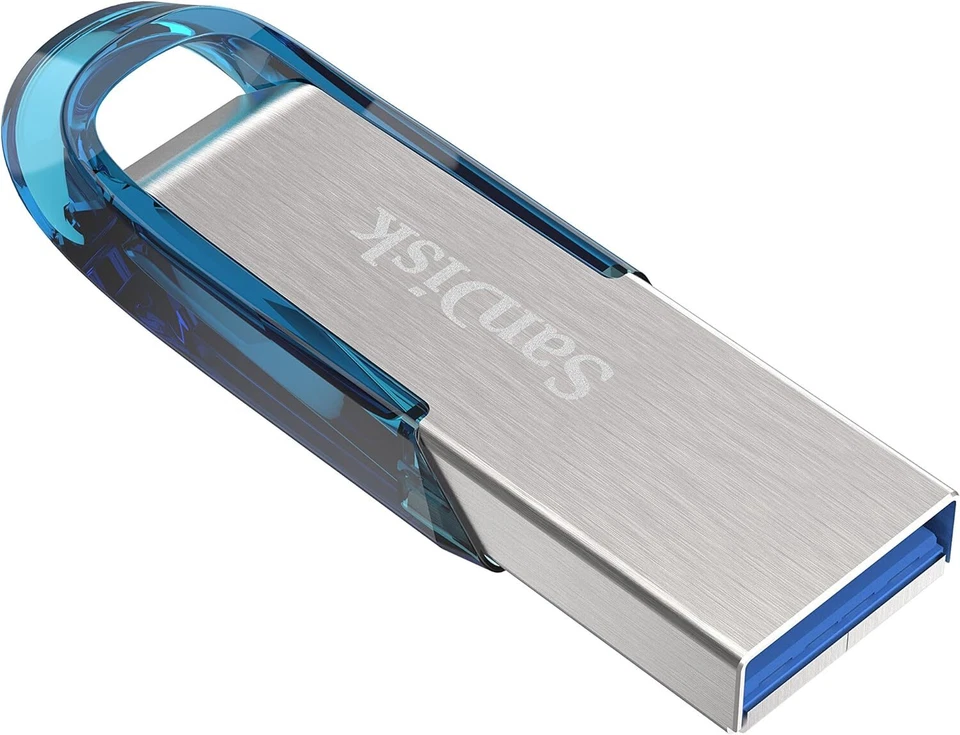 Unità flash USB 3.0 SanDisk Ultra Flair 64 GB, fino a 150 MB/s lettura - blu - Immagine 2 di 4