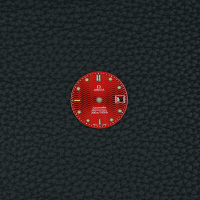 Omega Seamaster 300 Lady 2582.61 Lima star red Cal1429 Dial Zifferblatt TRITIUM