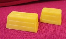 Vintage Marx Guns of Navarone Storage Crate - Box Lot X 2 Replacement Yellow