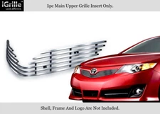 Fits 2012-2014 Toyota Camry SE Upper Stainless Silver Billet Grille Grill Insert