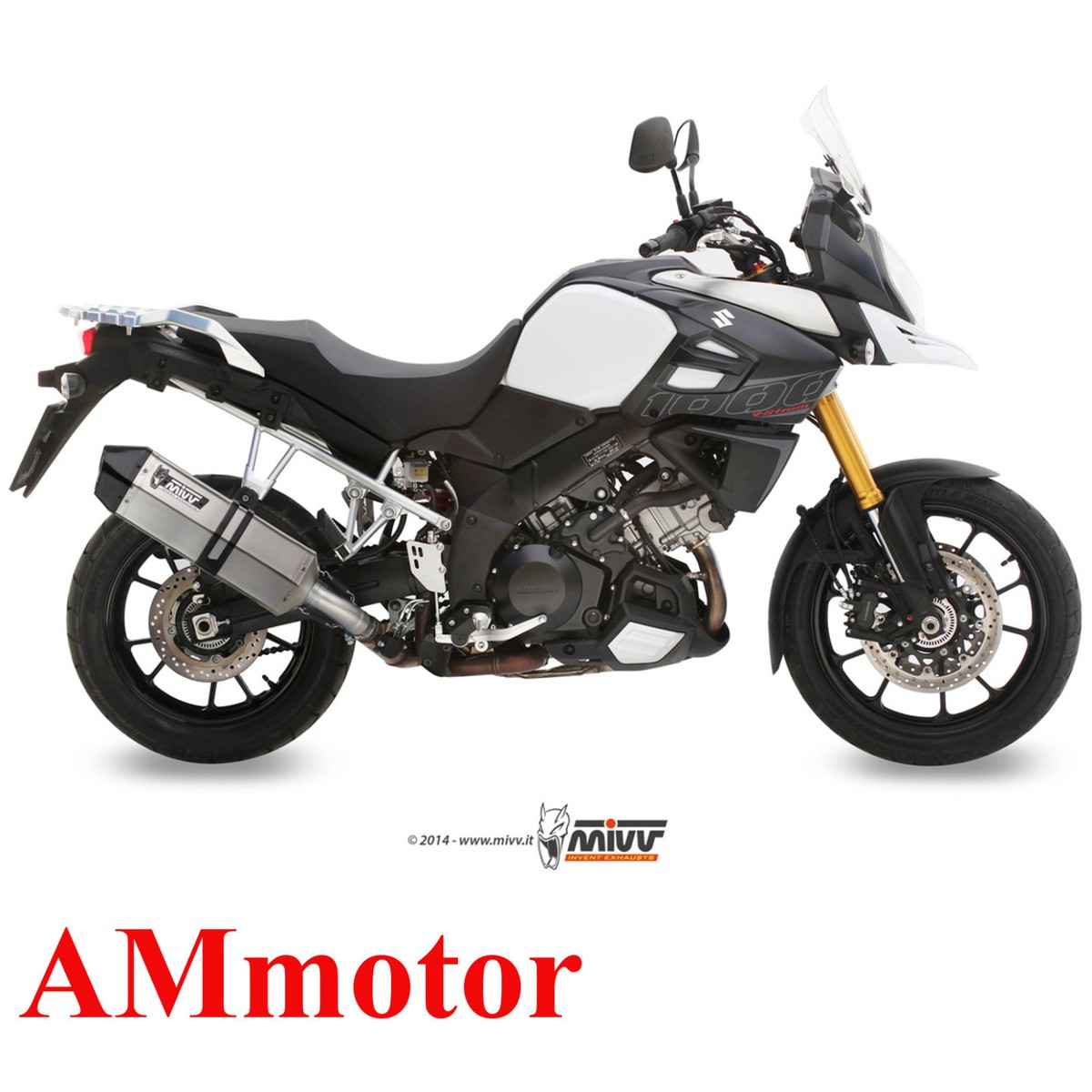 Exhaust Muffler Motorcycle Mivv Suzuki DL V-Strom 1000 2017 17