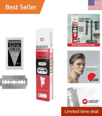 Exceptional Quality 100 Count Double Edge Razor Blades for Smooth Shaves