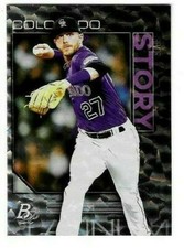 2020 Bowman Platinum TREVOR STORY parallel ICE ICY # 55 foil colorado rockies