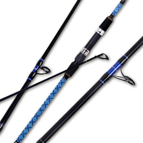 Surf Spinning Fishing Rod Carbon Fiber Travel 2/3/4 Piece Pole 9/10/11/12/15 Ft - Picture 9 of 19