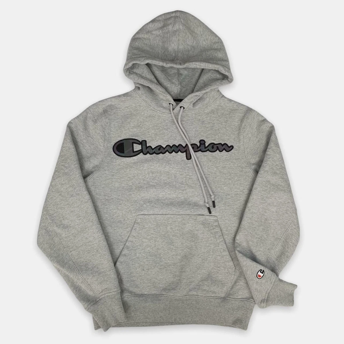 Champion hoodie grey hot sale ebay