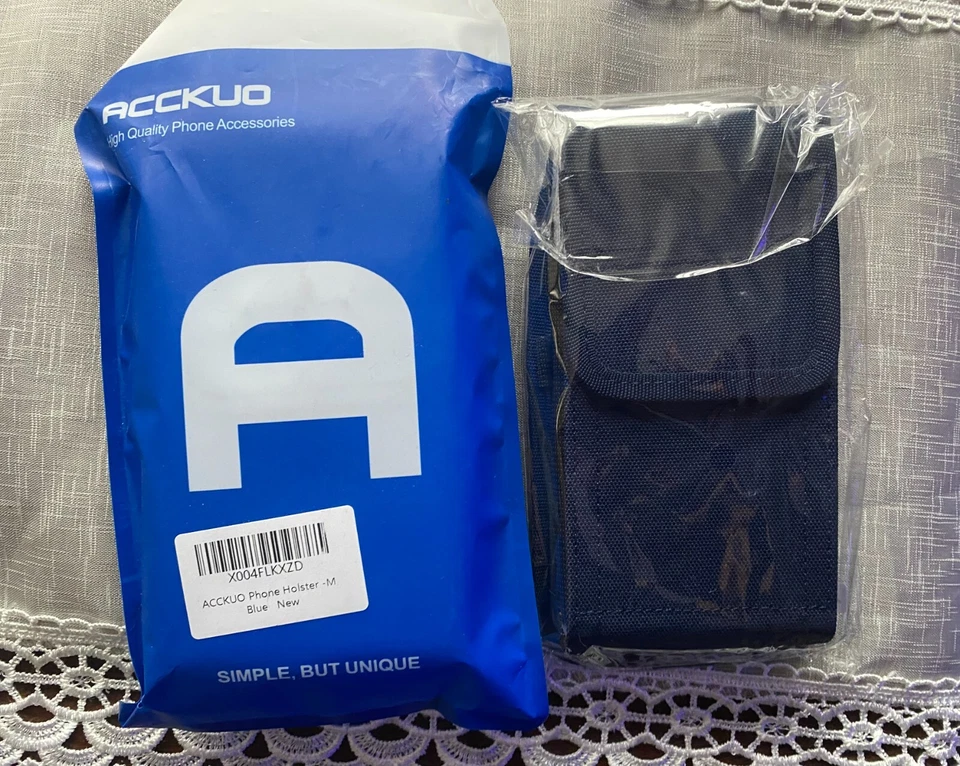 NEW Phone Holster for belt w/metal clip blue Medium for iphone/samsung galaxy - Image 3 of 4