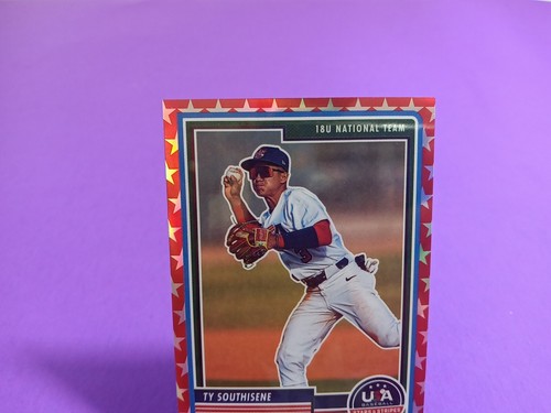 2023 TY SOUTHISENE PANINI USA STARS & STRIPES #16 RED #ED 82/149!! - Picture 3 of 6