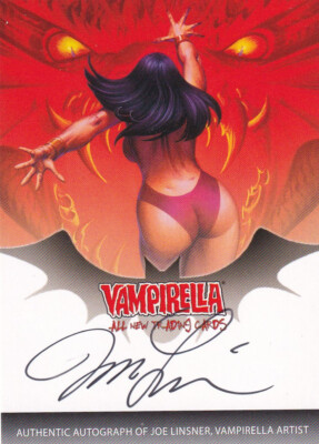 2012 Vampirella Autograph Trading Card V2A-JL-B signed by Joe Linsner