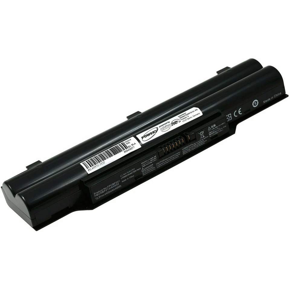 POWERY Batería estándar para portátil Fujitsu LifeBook AH532/GFX 10,8V 4400mAh/47,5Wh Li-Ion S