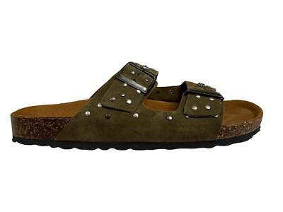 POST&CO Sandalia Hombre Doble Banda Ante Antílope BI12AL ALASK 00