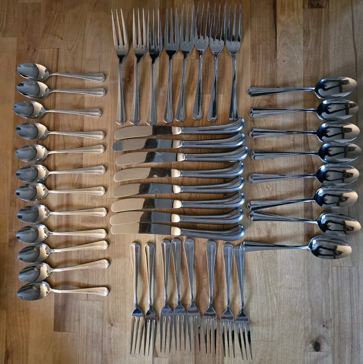 Reed & Barton Olde Lexington Stainless Flatware 8 Place Settings 44pc