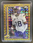 2025 Topps Chrome Justin Jefferson Variation Gold Geometric Refractor SP #/50