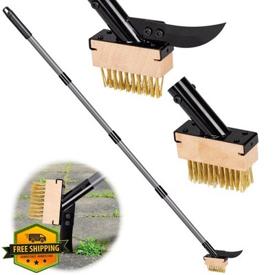 Walensee Crack Weeder 3-in-1 Adjustable Handle Deck Patio Moss Remover
