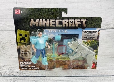 Minecraft Movie: Man's Best Wolf (2025) STEVE & DENNIS Figures NEW