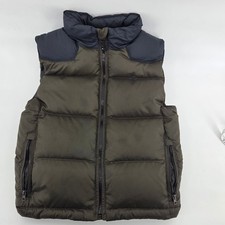 Polo Ralph Lauren Boys Puffer Vest 6 Green Black Full Zip Embroidered Pony