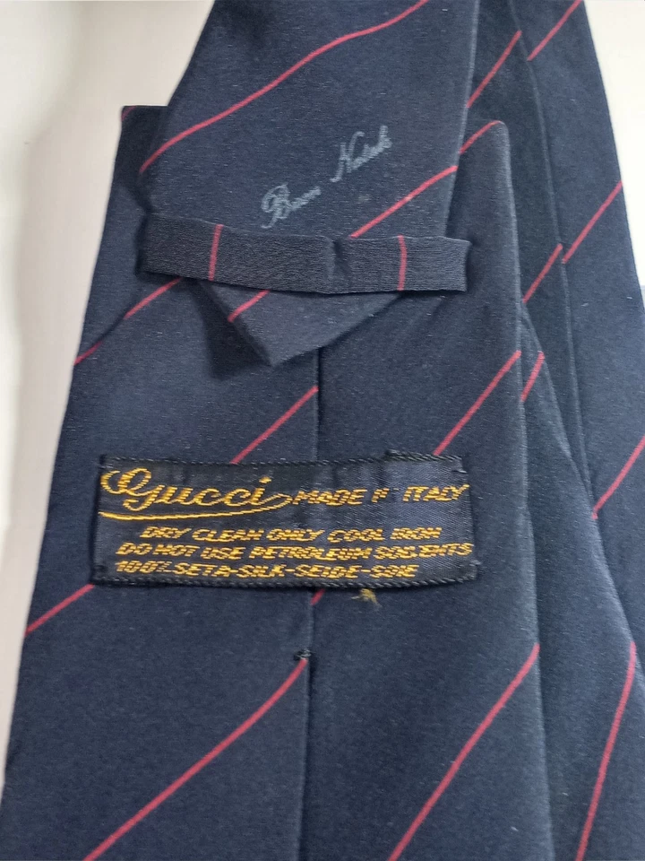 Gucci Rare Men's Blue Tie Santa Claus 100% Silk - Image 3 of 4