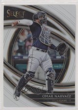 2020 Panini Select Premier White Prizm 28/50 Omar Narvaez #105 0c3