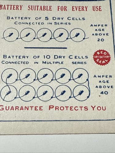 1919 Red Seal Dry Battery Calendar Uncle Same Advertising Westchester PA Vtg - Picture 5 of 14