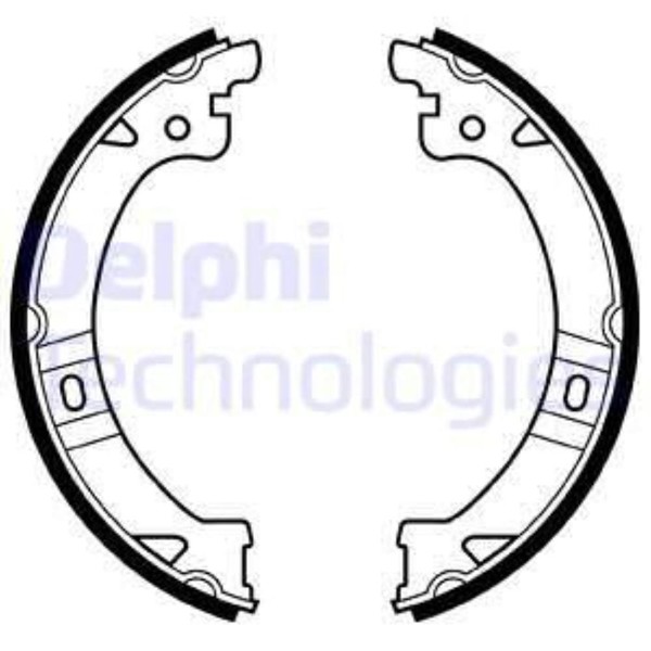 Delphi Satz Bremsbacken Feststellbremse FüR Chrysler Voyager IV RG RS Grand-image