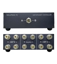 SOLUPEAK P2 21-in-12-Out Amp Amplifier Speaker Switcher Selector Switch Split...