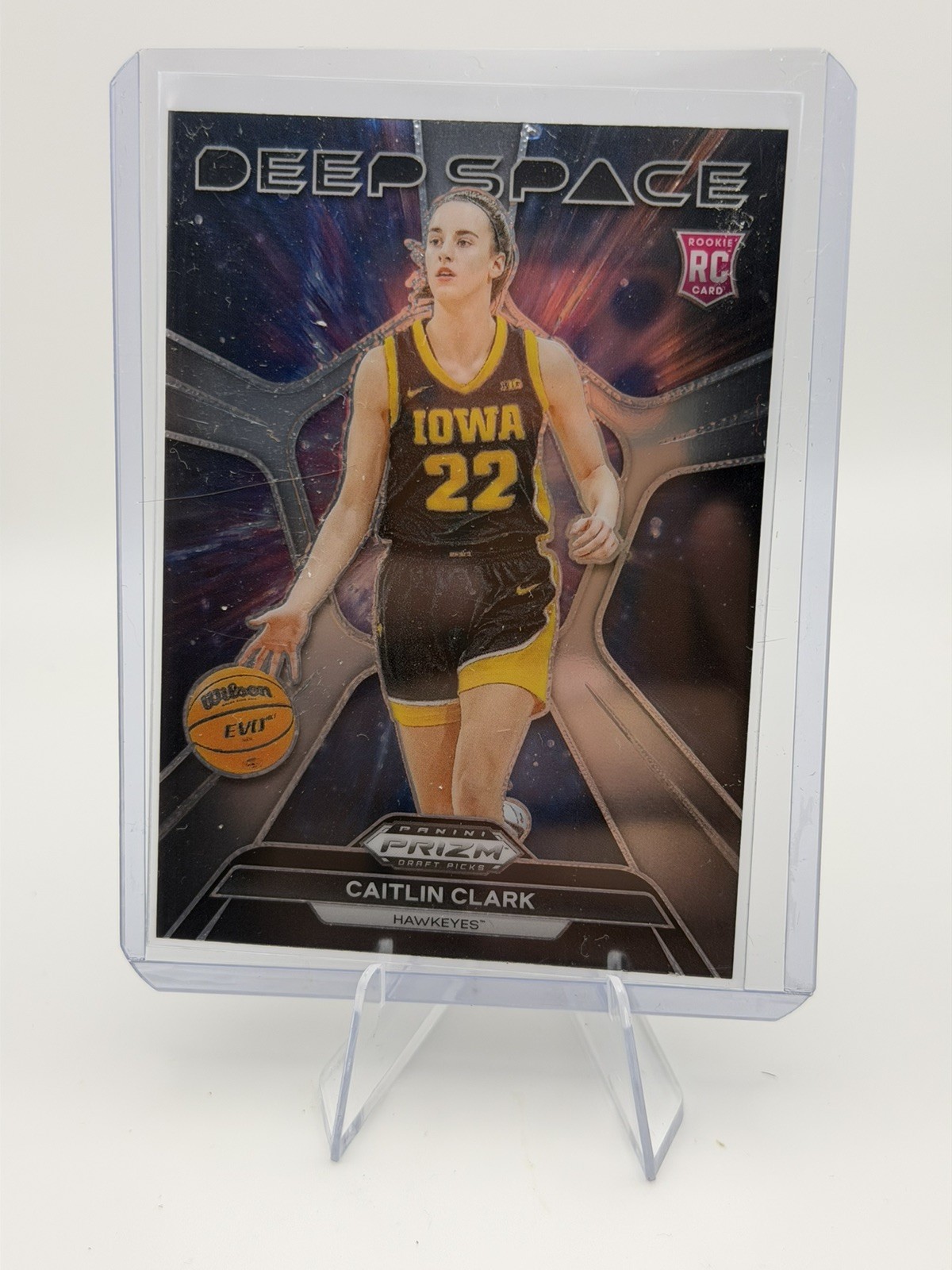 2024 Panini Prizm Draft Picks - Deep Space Caitlin Clark #8 Silver Prizm (RC)